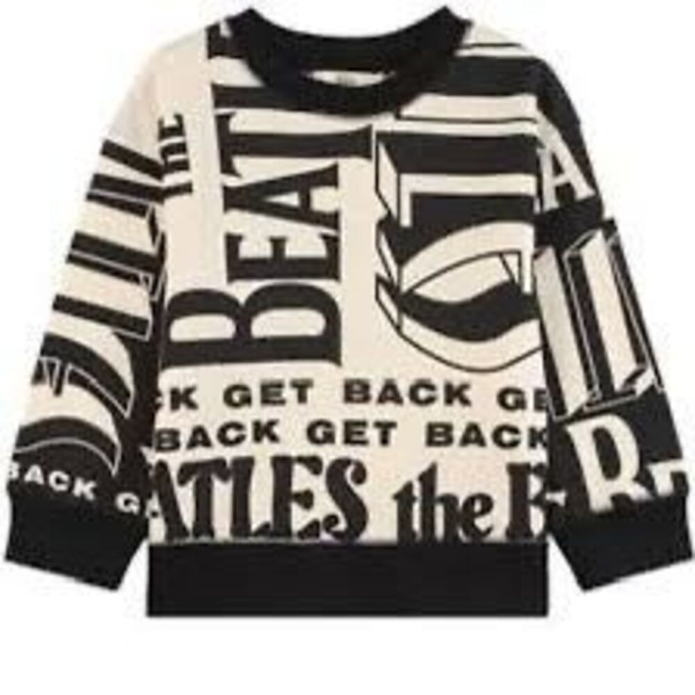 NWT kids' Stella McCartney "The Beatles Get Back" intarsia cotton sweater. Size
